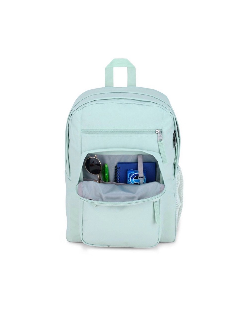 JanSport Big Student Backpack with 15" Laptop Pocket, Fresh Mint - Picture 4 of 7